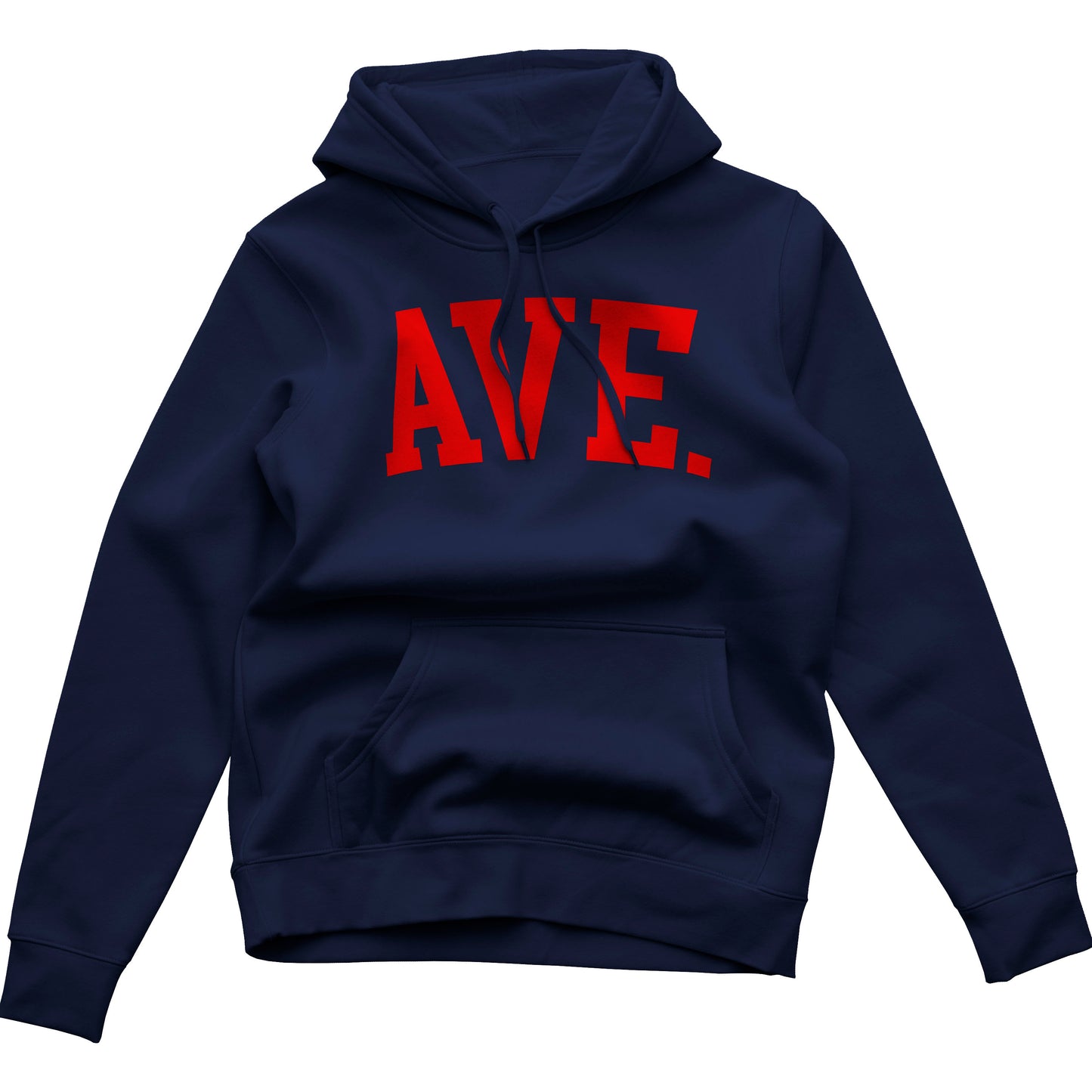 COLLEGIATE AVE HOODIE (NAVY/RED)