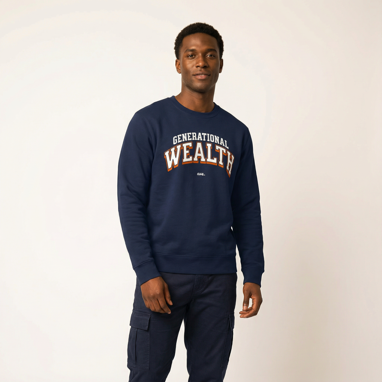 GENERATIONAL WEALTH CREWNECK (NAVY)