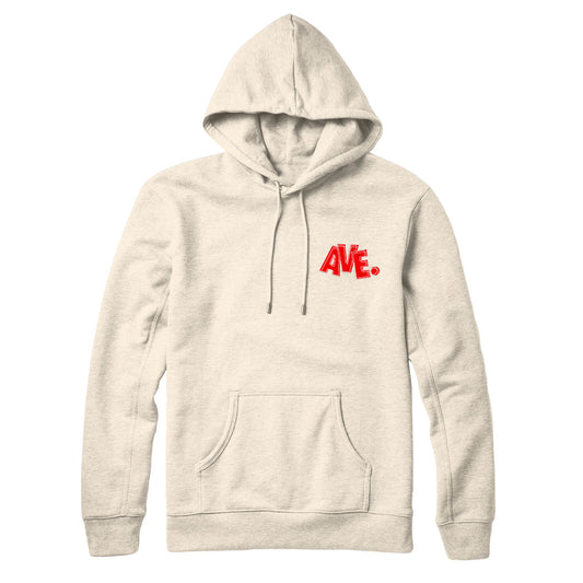 FUTURA AVE HOODIE (OFF WHITE/RED)