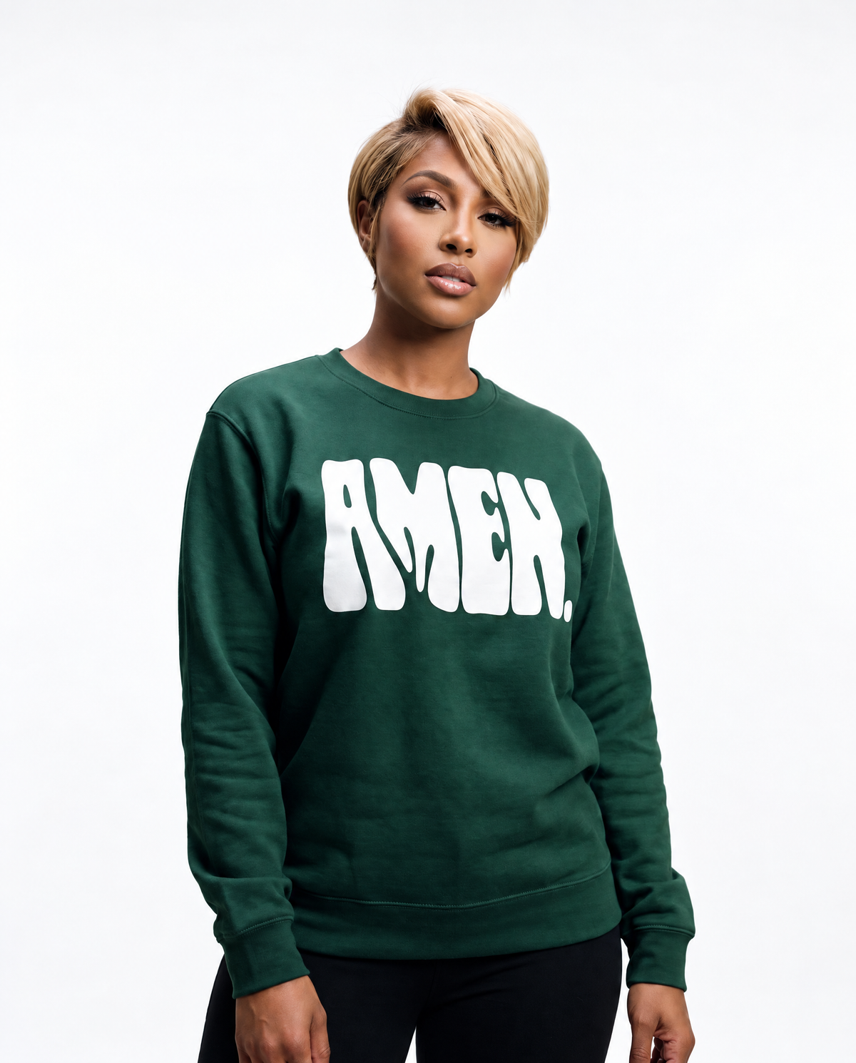 AMEN CREWNECK (SPORT GREEN)