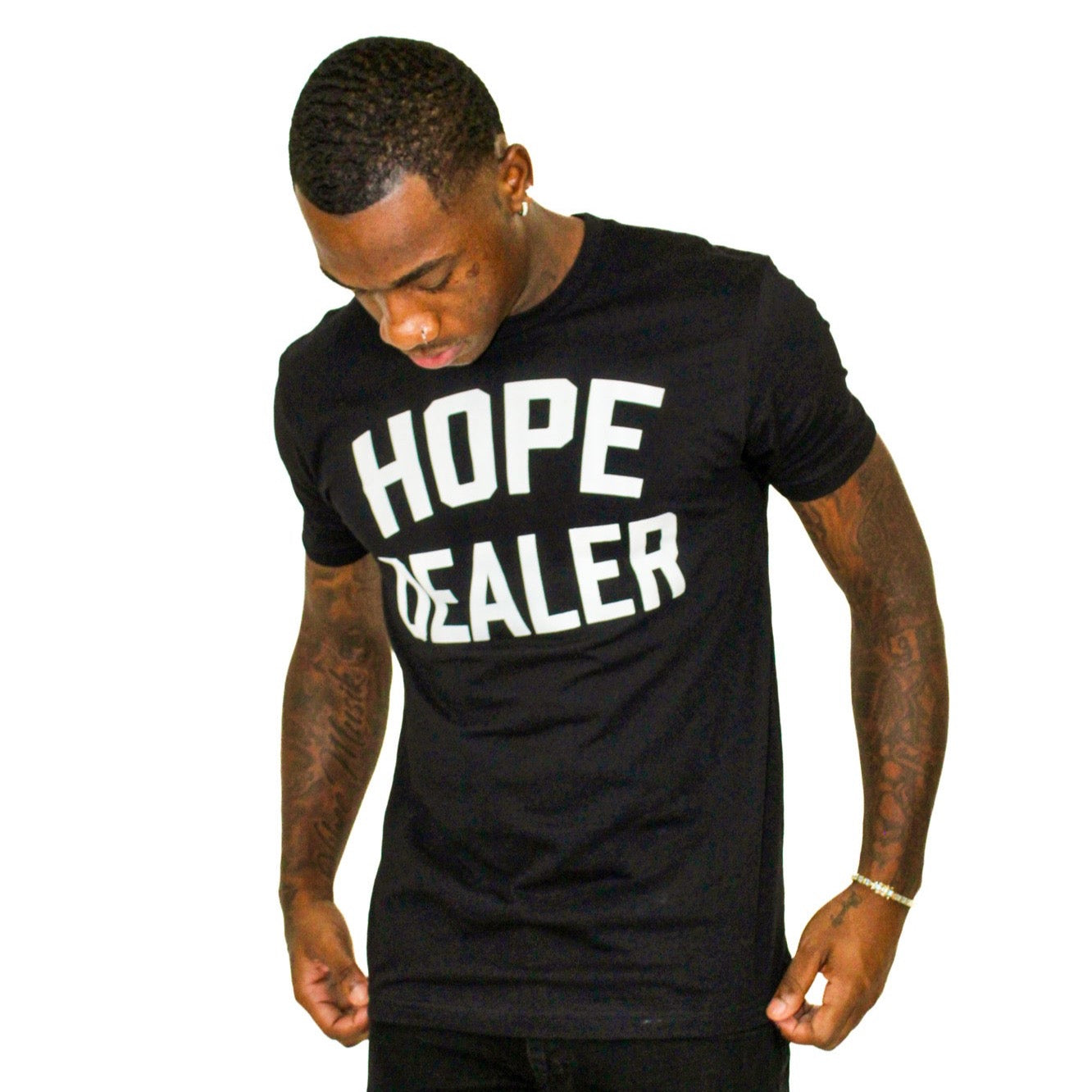 HOPE DEALER TEE (BLACK/WHITE)