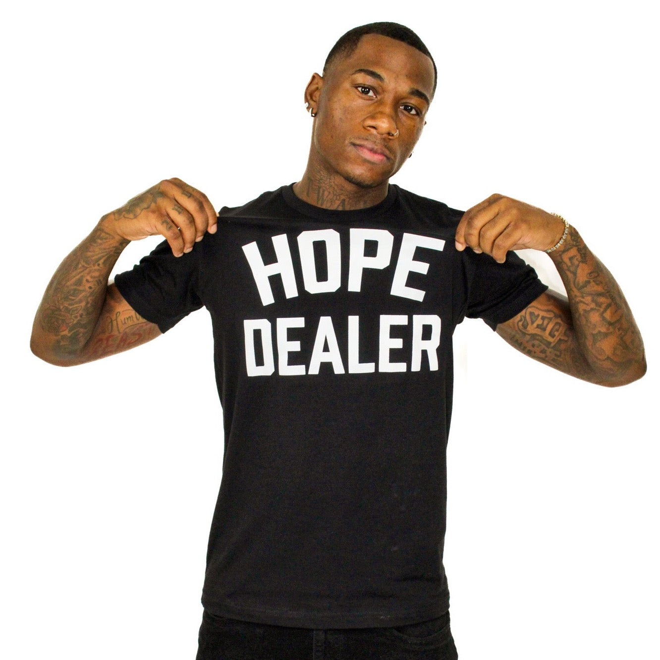 HOPE DEALER TEE (BLACK/WHITE)