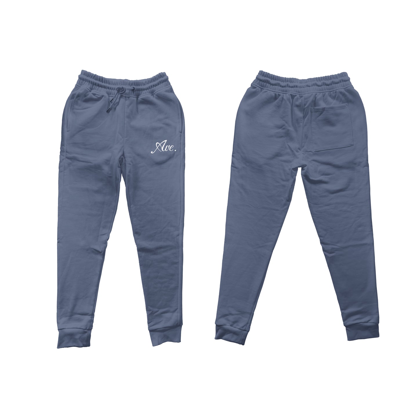 LUX LOGO JOGGERS (PEBBLE BLUE/WHITE)