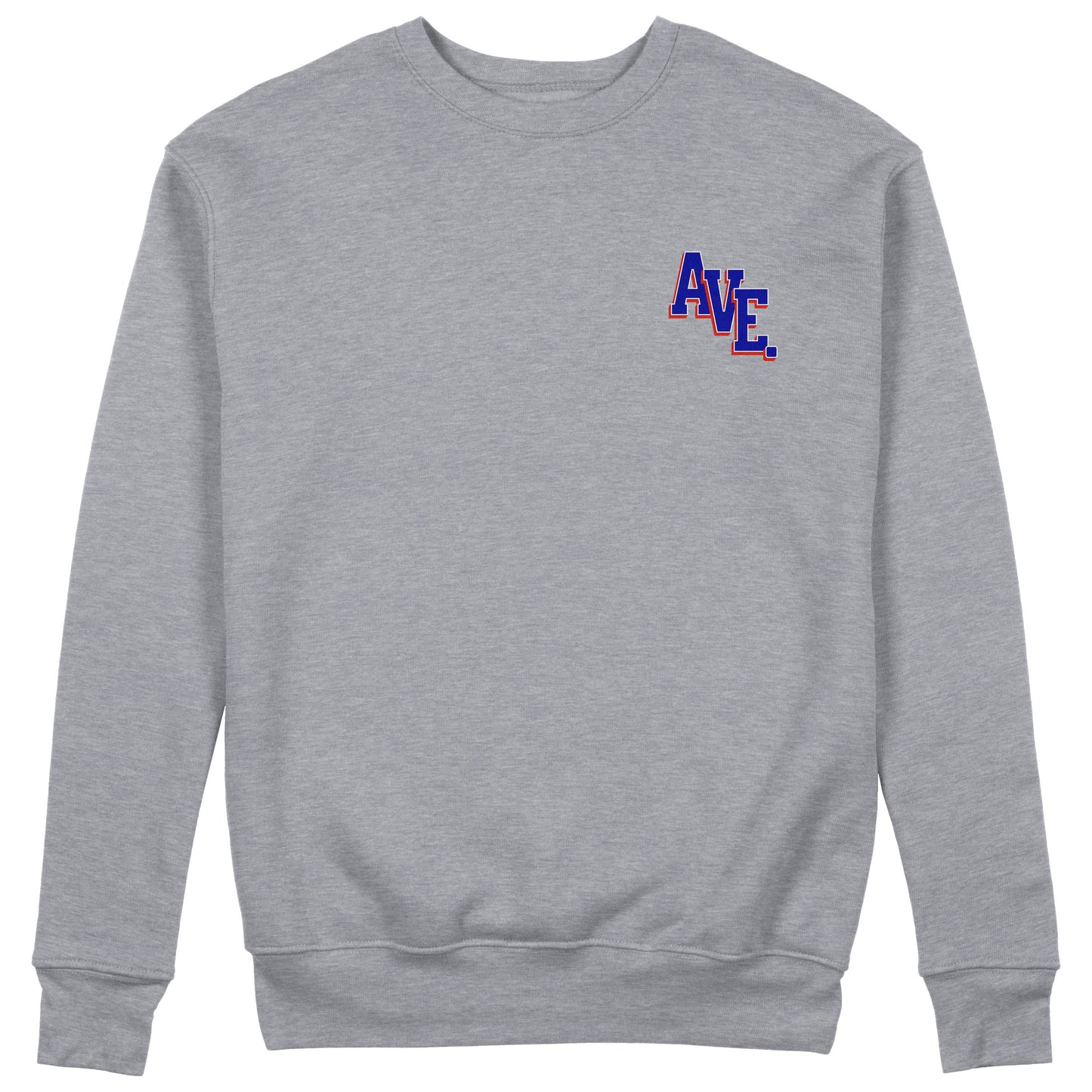 VARSITY AVE CREWNECK (HEATHER GREY)