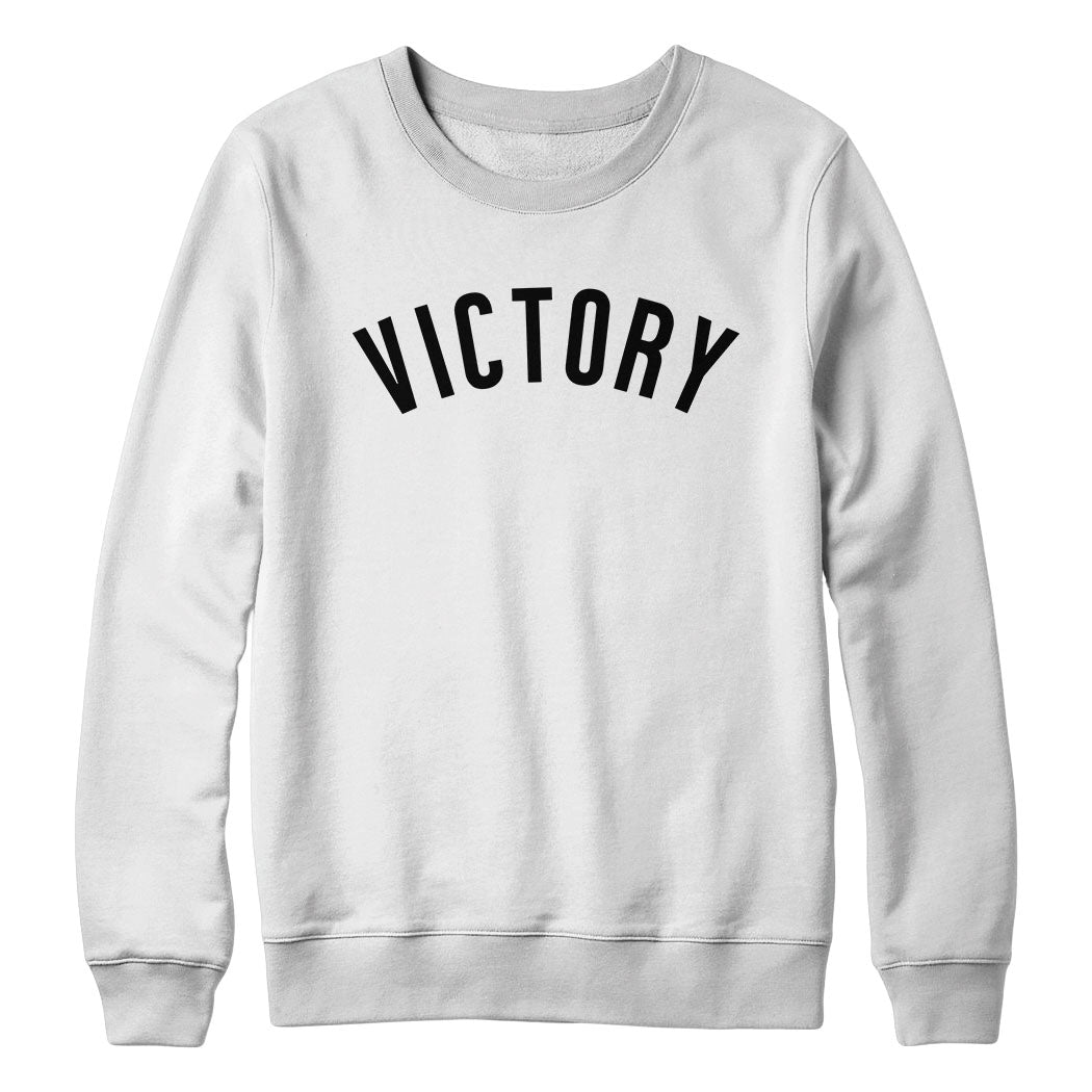 VICTORY CREWNECK (WHITE/BLACK)