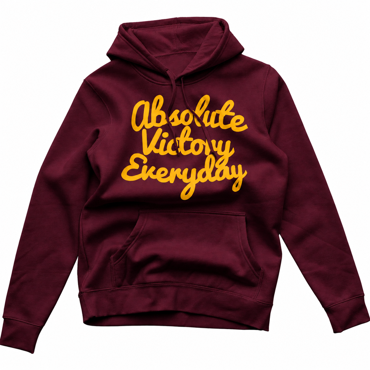 CLASSIC LOGO HOODIE (BURGUNDY/GOLD)