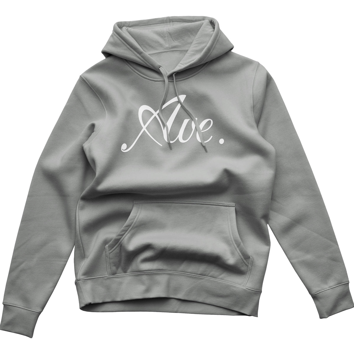 LUX LOGO HOODIE (DOVE GREY/WHITE)