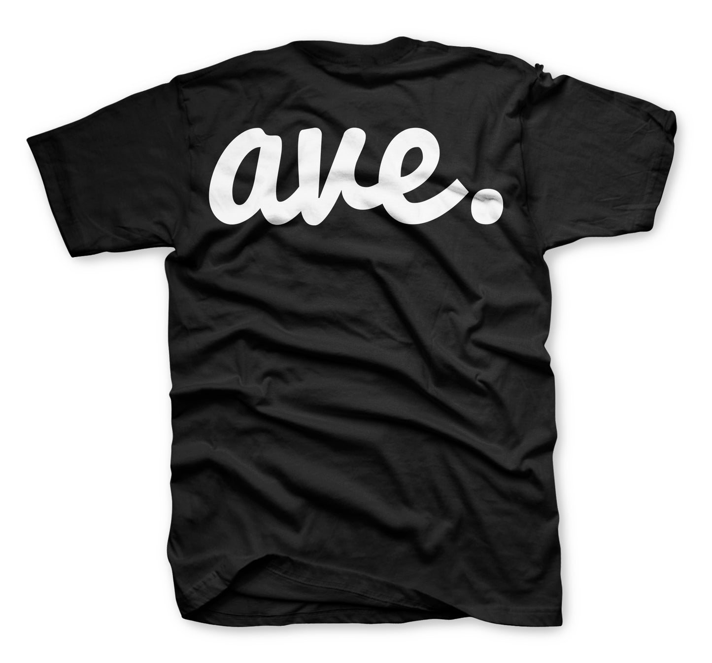 AVE FLIPSIDE LOGO TEE (BLACK/WHITE)