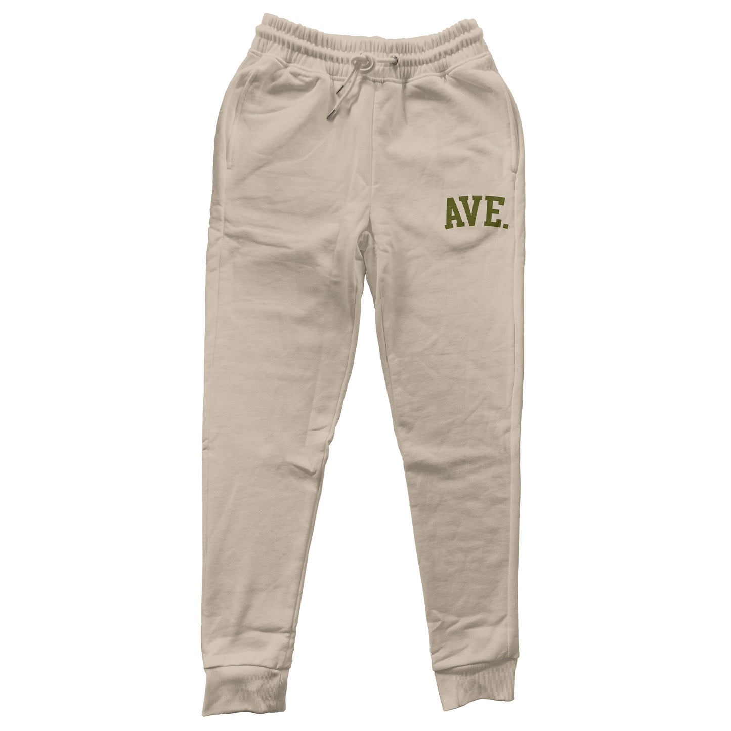 COLLEGIATE AVE JOGGERS (SAND/OLIVE)