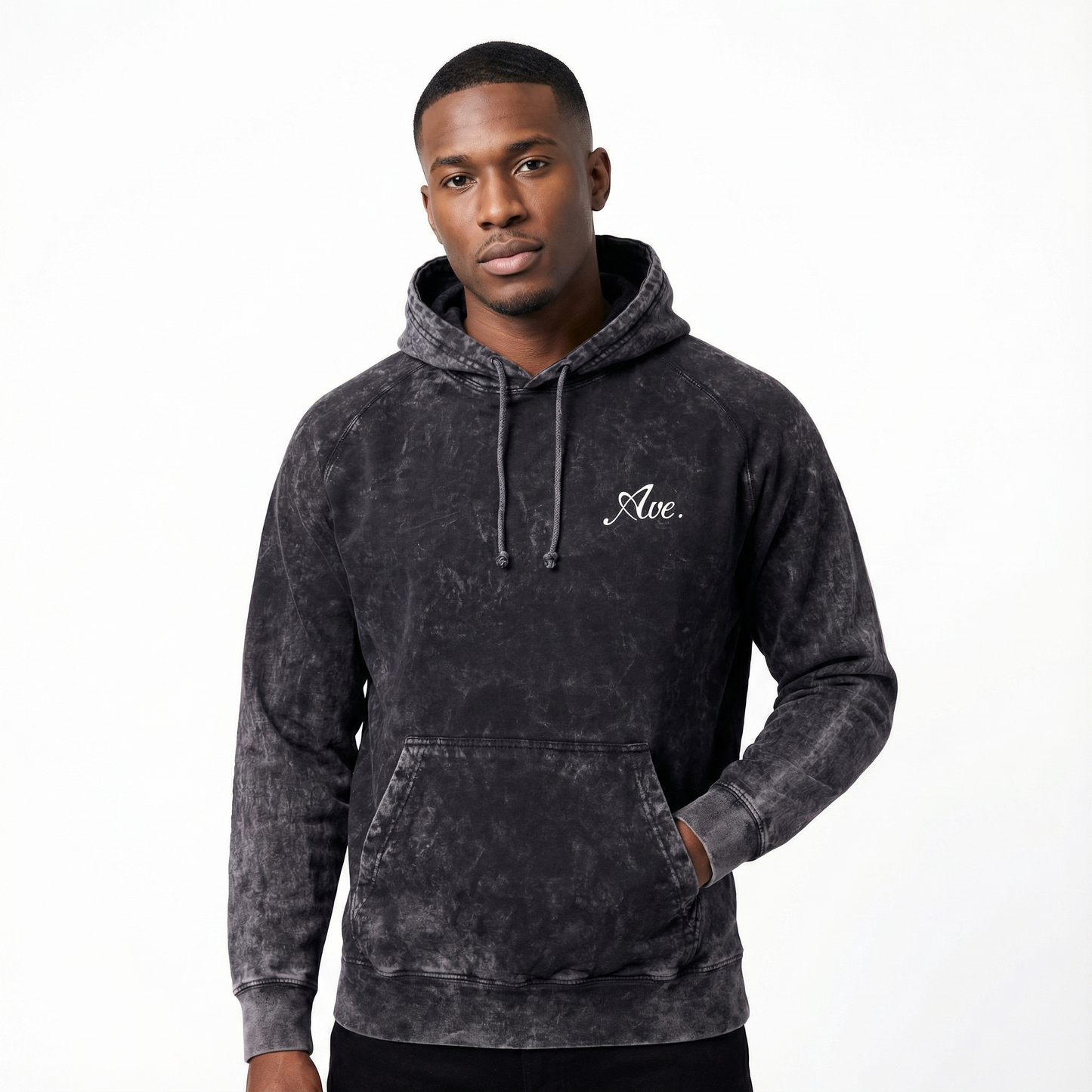 VINTAGE LUX LOGO HOODIE (CLOUD BLACK)
