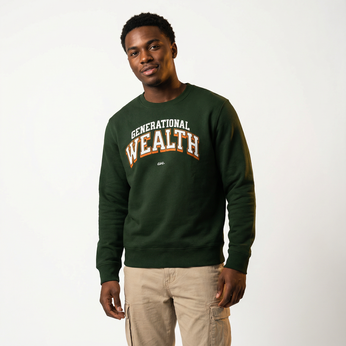 GENERATIONAL WEALTH CREWNECK (FOREST)
