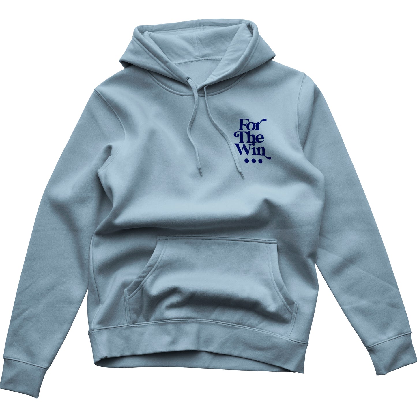 FOR THE WIN BY ANY MEANS HOODIE (POWDER/NAVY)