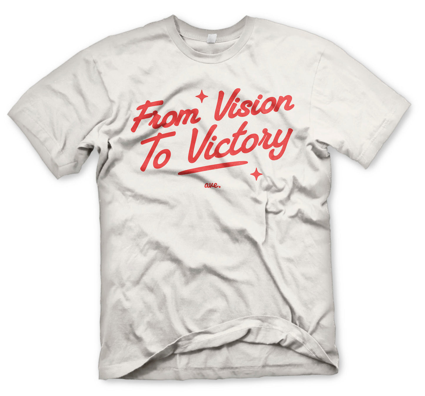 FROM VISION TO VICTORY (WHITE/RED)