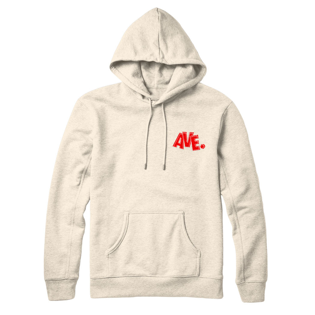 FUTURA AVE HOODIE (OFF WHITE/RED) – Absolute Victory Everyday