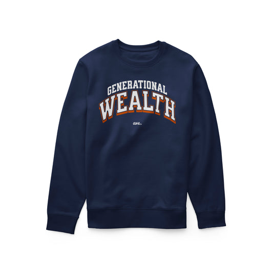 GENERATIONAL WEALTH CREWNECK (NAVY)