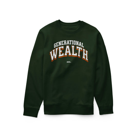 GENERATIONAL WEALTH CREWNECK (FOREST)