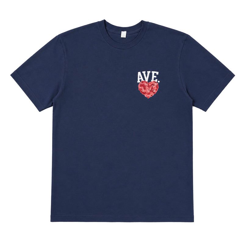 ROSES TEE (NAVY)