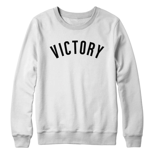 VICTORY CREWNECK (WHITE/BLACK)