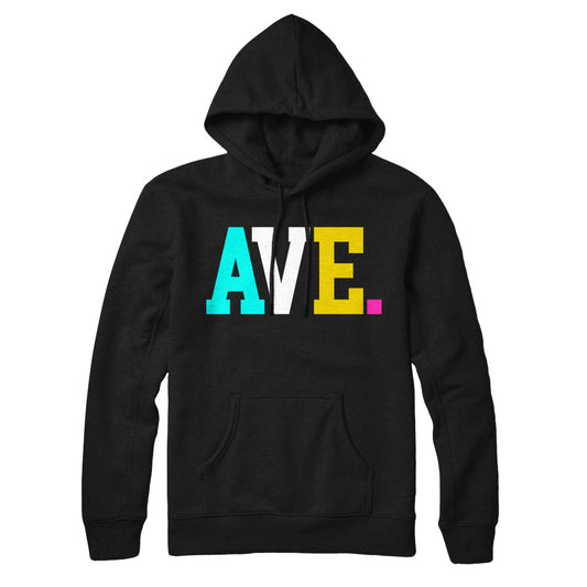 AQUA AVE HOODIE (BLACK)