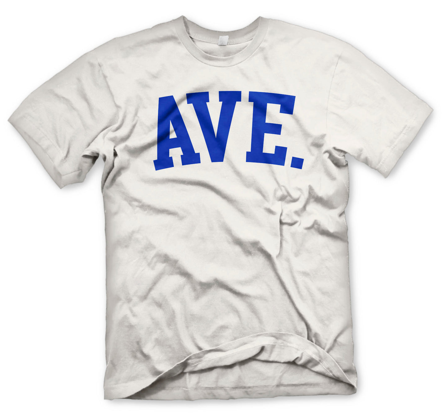 COLLEGIATE AVE TEE (WHITE/ROYAL)
