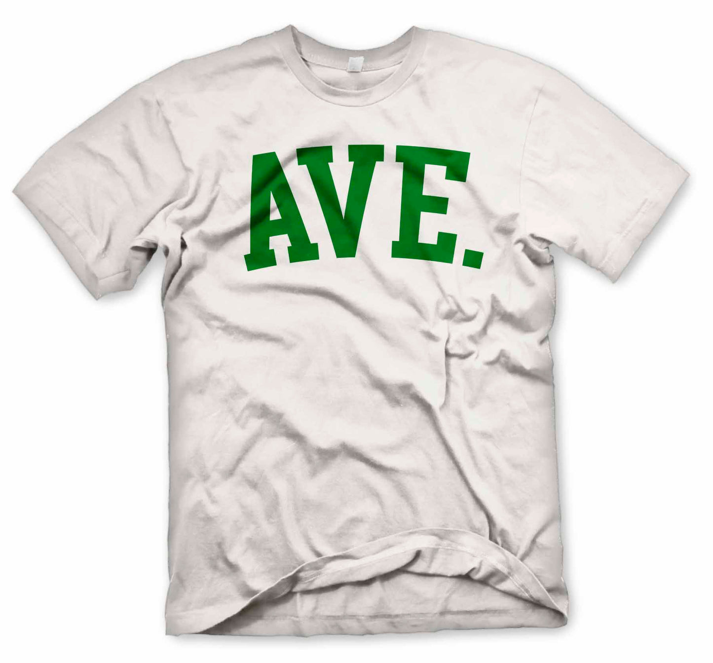 COLLEGIATE AVE LOGO TEE (WHITE/KELLY)