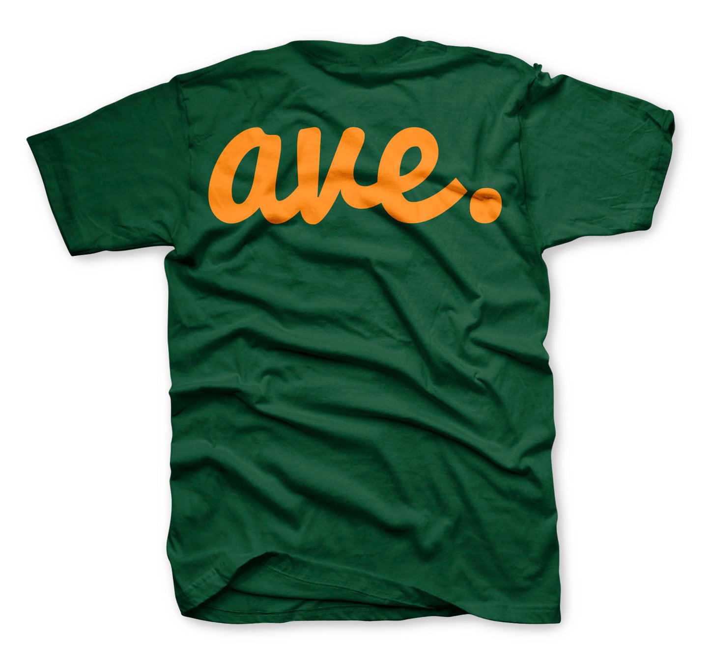 AVE FLIPSIDE LOGO TEE (FOREST/ORANGE)