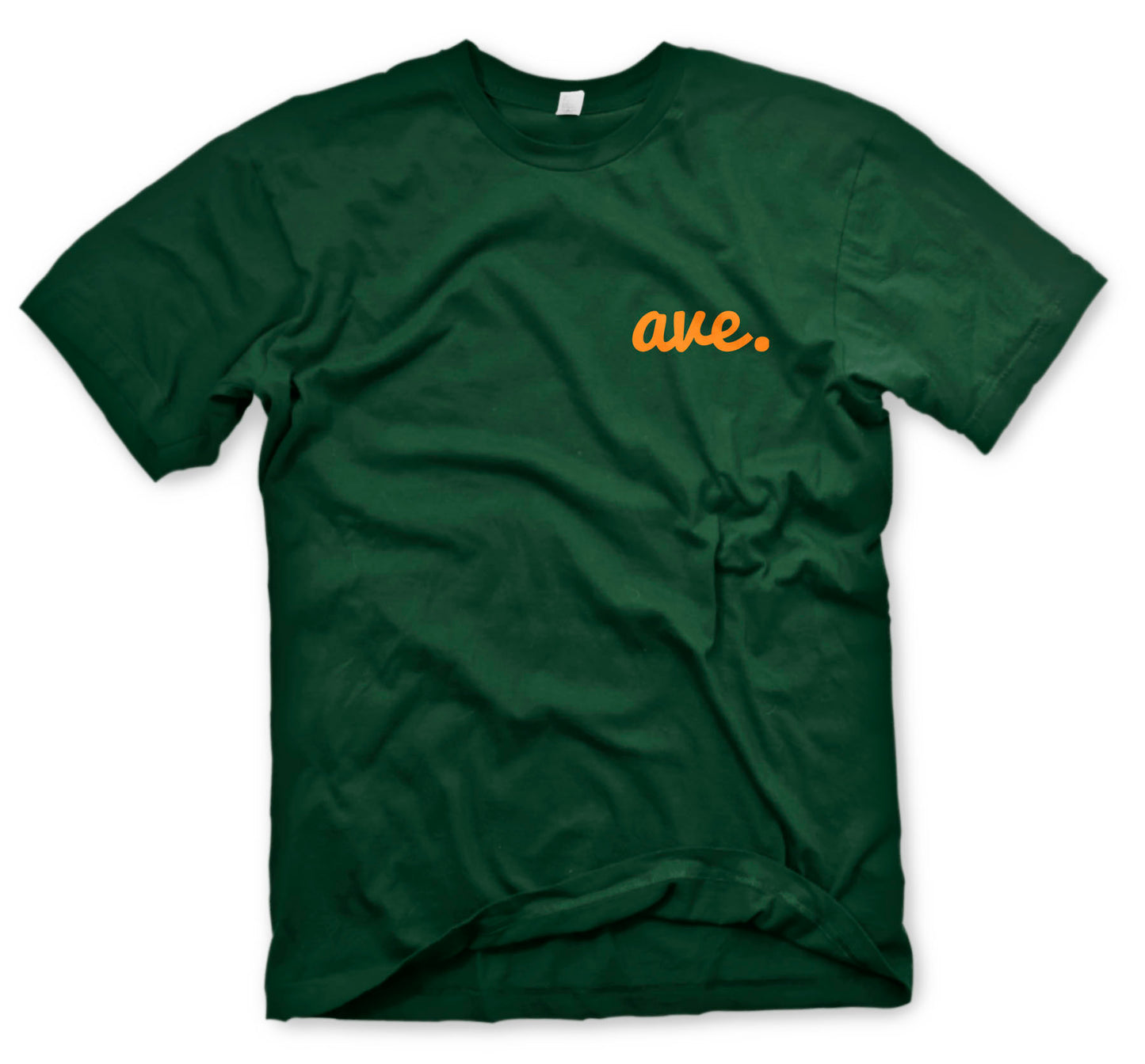 AVE FLIPSIDE LOGO TEE (FOREST/ORANGE)