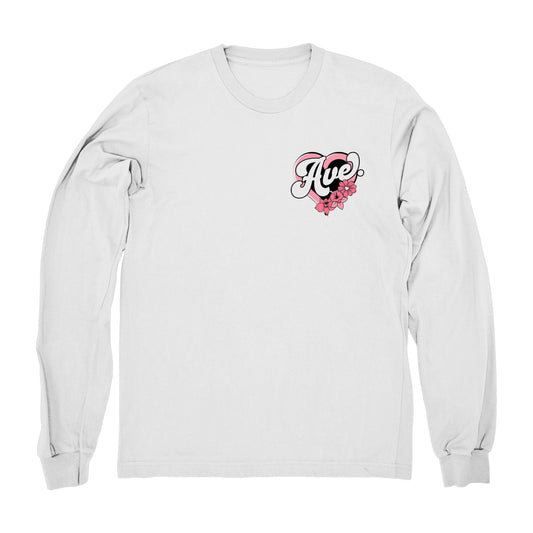 LOVE AVE L/S TEE (WHITE)