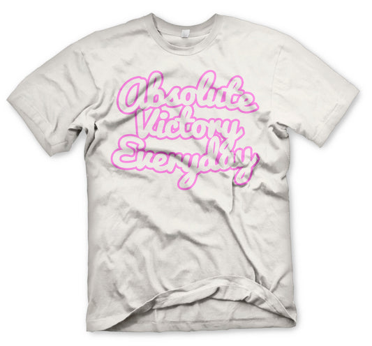 HOLLOW CLASSIC LOGO TEE (WHITE/PINK)