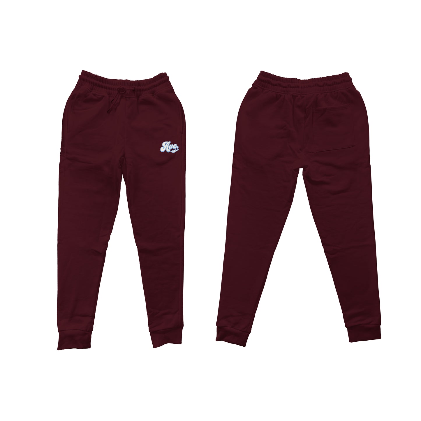 LIGHTNING BOLT AVE JOGGERS (MAROON/COLUMBIA BLUE)