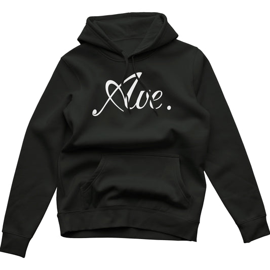 LUX LOGO HOODIE (BLACK/WHITE)