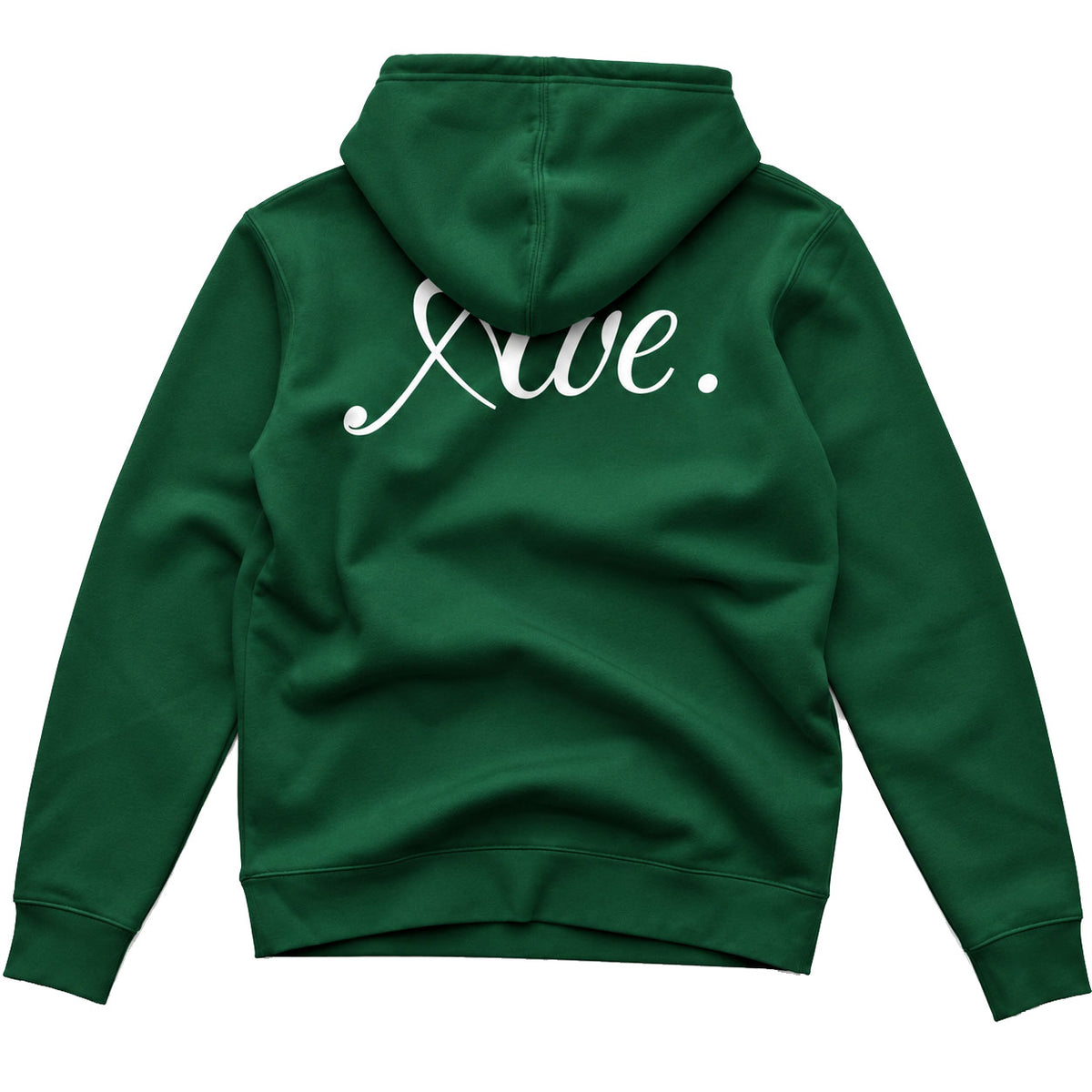 LUX LOGO ZIP UP HOODIE (SPORT GREEN/WHITE)