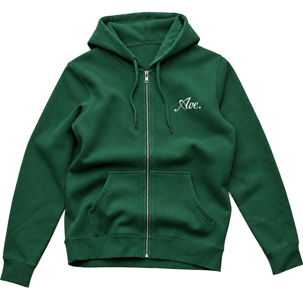 LUX LOGO ZIP UP HOODIE (SPORT GREEN/WHITE)