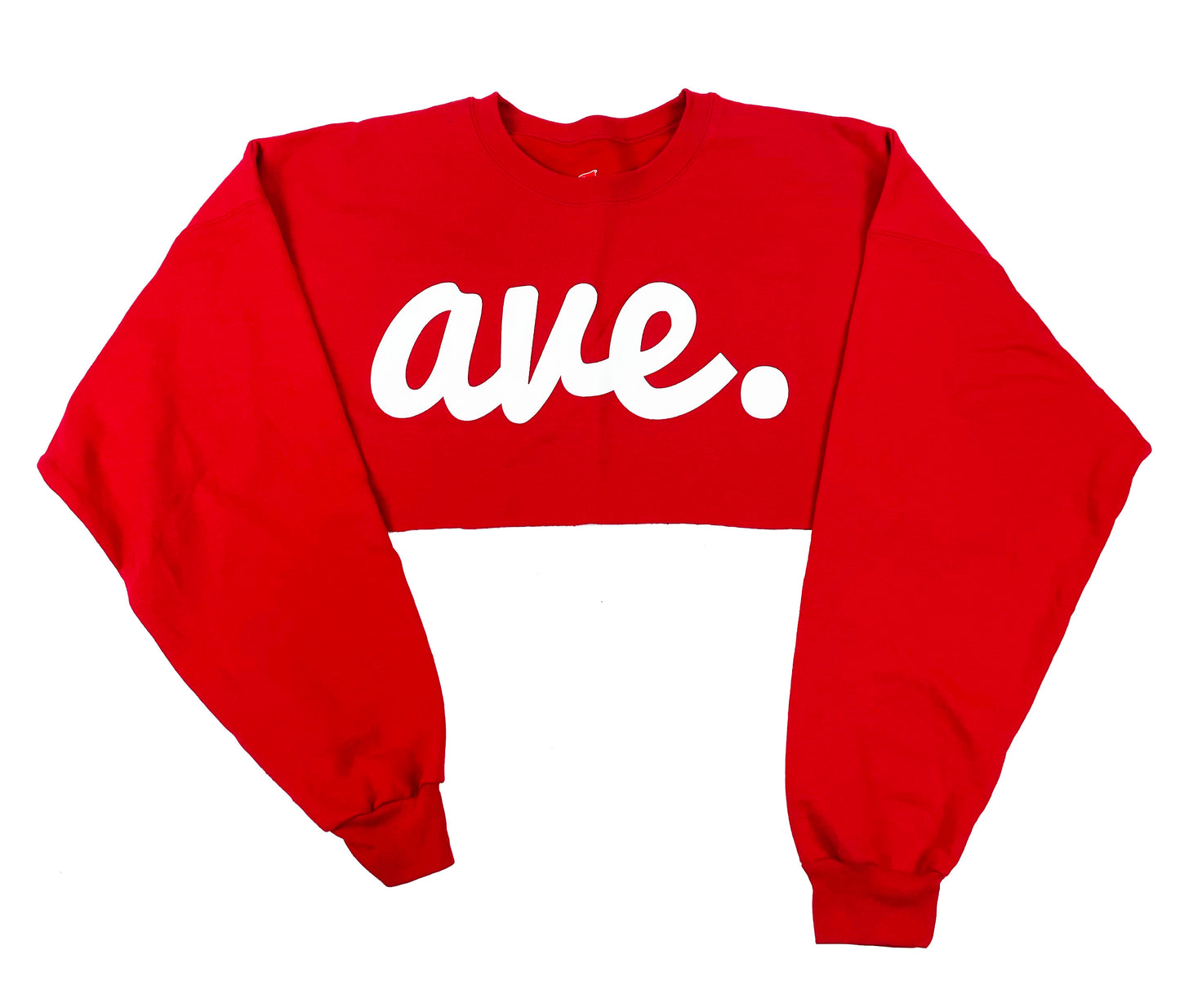 AVE CROPPED CREWNECK RED