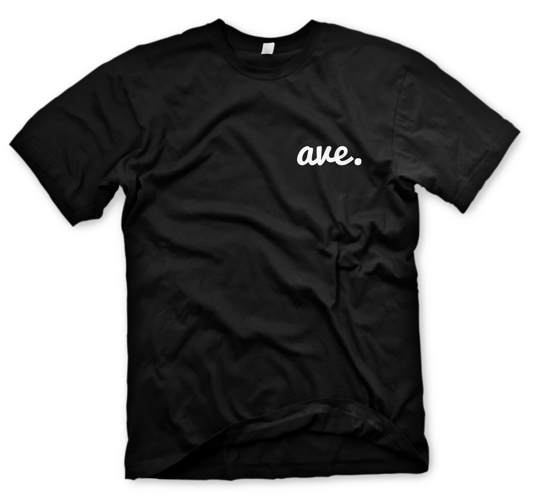 AVE FLIPSIDE LOGO TEE (BLACK/WHITE)